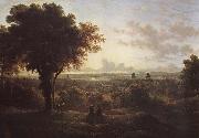 John glover View of London from Greenwich oil
